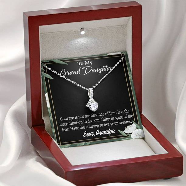 Dreams with Granddaughter Gift for Granddaughter Beautiful Granddaughter Necklace Best Granddaughter Jewelry To My Granddaughter Gift